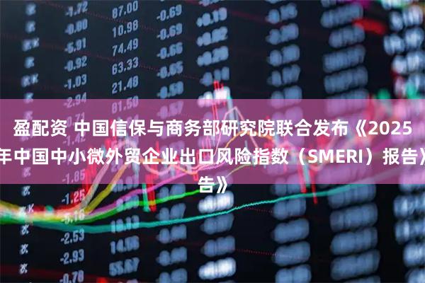 盈配资 中国信保与商务部研究院联合发布《2025年中国中小微外贸企业出口风险指数（SMERI）报告》